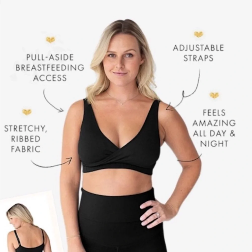 Kindred Bravely Black V-Neck Bralette - Picture 2 of 5